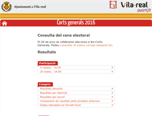 Tablet Screenshot of eleccions.vila-real.es